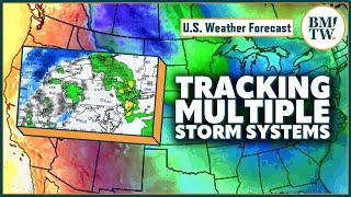 Tracking multiple storm systems set to move through Midwest, Northeast