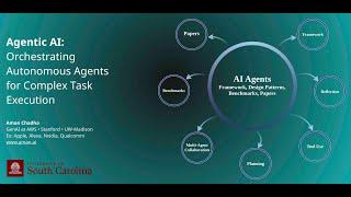 Agentic AI: Orchestrating Autonomous Agents for Complex Task Execution • Talk @ UofSC • Nov 8, 2024