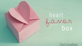 How To Make Easy Paper Box That Opens And Closes| Heart Shape Paper Gift Box Origami | Heart Box |