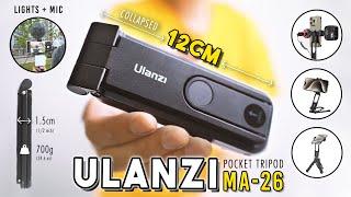 Ulanzi MA-26 Review | SMALLEST 12cm Foldable Pocket Tripod