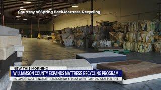 Williamson County expands mattress recycling program