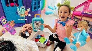 Kız Oyunları!Ada ile Evcilik Videosu!Oyuncak Bebek Bakma Videosu,Kız Mutfak Oyunları#baby @Barbie