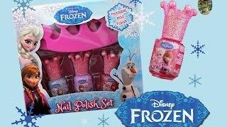 Disney FROZEN Nail Polish Set Review | How to paint your nails like Queen Elsa and Princes