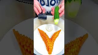 How To Carve Fruit and Vegetables Fast and Beautiful part 135 #fruit #shorts
