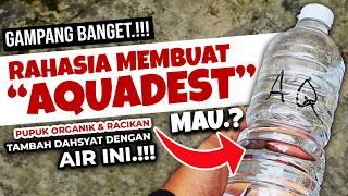 PUPUK ORGANIK & RACIKAN TAMBAH DAHSYAT DENGAN INI. MAU.?? | RAHASIA MEMBUAT AIR DESTILASI / AQUADEST