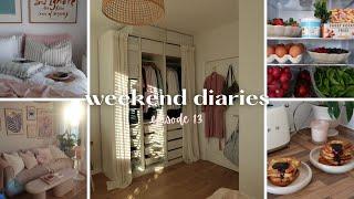 #13 weekend diaries | wardrobe organisation, groceries, food ideas, sunny mini apartment tour