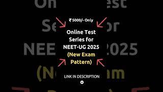 NEET 2025 Test Series, New Exam Pattern, Online Mock Tests #neet2025 #neetug #neetug2025