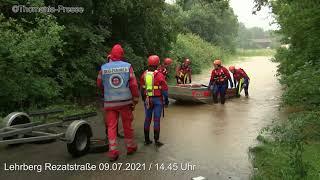 Jahrhunderhochwasser in den Bereichen Lehrberg und Ansbach