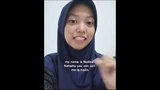 video perkenalan bahasa Inggris "NADINE NATASHA"