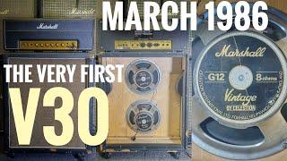 Celestion V30 - First Year and Month - March 1986 - Will BLOW YOU AWAY!