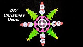 How to make a snowman snowflakes | DIY snowman | paper snowflakes