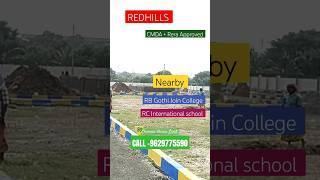 Low budget residential plots for sale in Chennai | Redhills | CMDA Approved | best investment