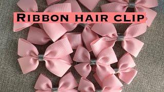 How to make Ribbon Hair Clip 