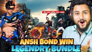 FINALLY ANSH BOND WIN NEW LEGENDARY BUNDLE  Badge Streamer Shocked in BR Rank आजा 1 vs 50 में !! 