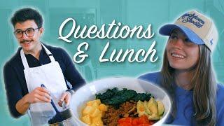 Questions & Lunch With My Girlfriend | Cooking With Bradley