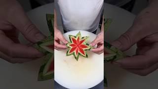 Amazing Watermelon Star  cutting design#Fruit Carving#Easy Watermelon Carving