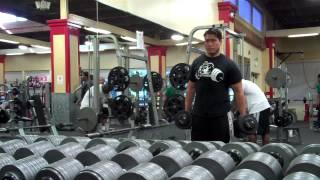 60lb DB Curls.  Good for another month!