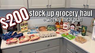 $200 Grocery Haul for 2 Adults + Weekly Meal Plan | High Protein Vegetarian Meal Ideas