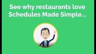 Restaurant Staff Scheduling with your Phone