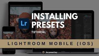 Installing Lightroom Presets in Lightroom Mobile on iPhone 2024