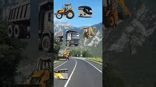 VFX JCB tractor bus video #shortfeed #shortvideo #shots #vfx#jcb#jcbcartoon