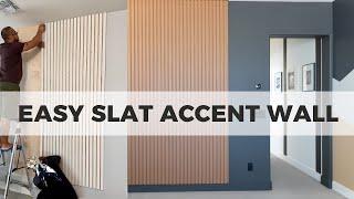 Easy Vertical MDF Slat Wall - Beginner Friendly DIY Project - How To