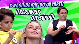 İLKER AYRIK OJE SÜRDÜ / 6 YAŞINDA DİP BOYA YAPTI! - 10 NUMARA 5 YILDIZ