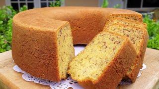 BANANA CAKE WITH MARGARINE & 4 EGGS