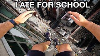 LATE FOR SCHOOL AGAIN! (Parkour POV)