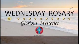 Wednesday Rosary • Glorious Mysteries of the Rosary ️ Footprints in the Sand at Sunrise