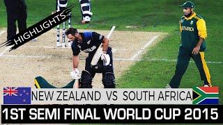 Newzealand Vs South Africa 1st Semi Final World Cup 2015 At Auckland Highlights