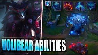 VOLIBEAR REWORK ABILITIES GAMEPLAY SPOTLIGHT & Skins Preview - League of Legends