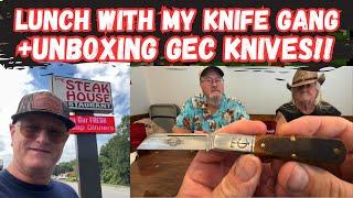 Lunch with my Knife Gang + Unboxing GEC Knives!