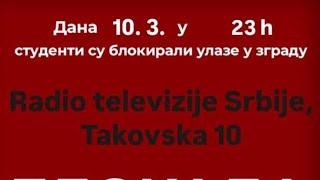 Uživo: Studenti blokiraju RTS! Niko ne može da uđe!  Vučić van sebe u Predsedništvu