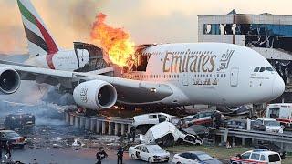 Emergency Landing Crash in Building | Mid Air Collision | Emirates A380 ( P3 )