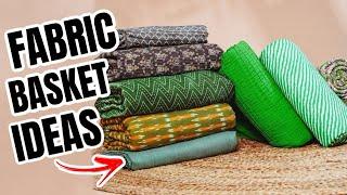 DIY EASY FABRIC BASKET   2 TYPES FABRIC STORAGE BOX TUTORIAL