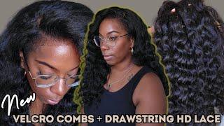 NEW Contour Cap WIG Natural Hair Curls + How to Lay Kinky Edges CLOSURE Beginner Install WowAfrican