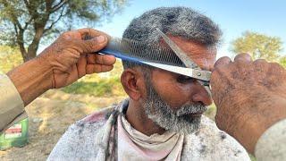 ASMR Fast Hair Cutting But Barber is Very Old [ASMR]