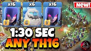 EPIC STRATEGY | TH16 Zap Quake Witch is the Easiest TH16 Attack Strategy in Clash of Clans