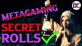 Secret Rolls STOP Metagaming | D&D 5e Blind Player Rolls