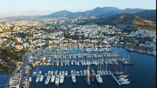 Aerial Footage of an Elite Yachts Moored in Port | Stock Footage - Envato elements