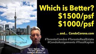 Which is Better? $1500psf or $1000psf? | Yossi Kaplan Real Estate #255