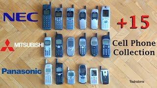 NEC, Mitsubishi & Panasonic cell phone collection - 18 units @ SEP. 2019