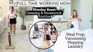 Working Mom Monday Cleaning & Housework Routine | Weekly Reset + Clean with Me | Amanda Fadul