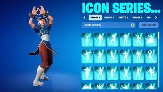 ALL FORTNITE ICON SERIES DANCES & EMOTES