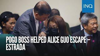 Pogo boss helped Alice Guo escape – Estrada