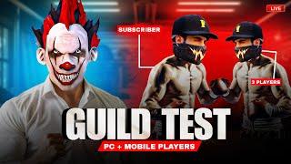 LIVE GUILD TEST 1VS2 / FF LIVE | GUILD TEST LIVE / FREE FIRE LIVE | #gyangaming #freefirelive