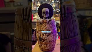 Cracker Barrel Halloween: Farting Skeleton on a Barrel animated Halloween decor (Phrase 7)