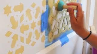 DIY: Bedroom Door - British Cottage Stencil Tutorial