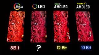 Super AMOLED vs OLED vs Flow OLED vs Dynamic AMOLED 2X - Display Test!